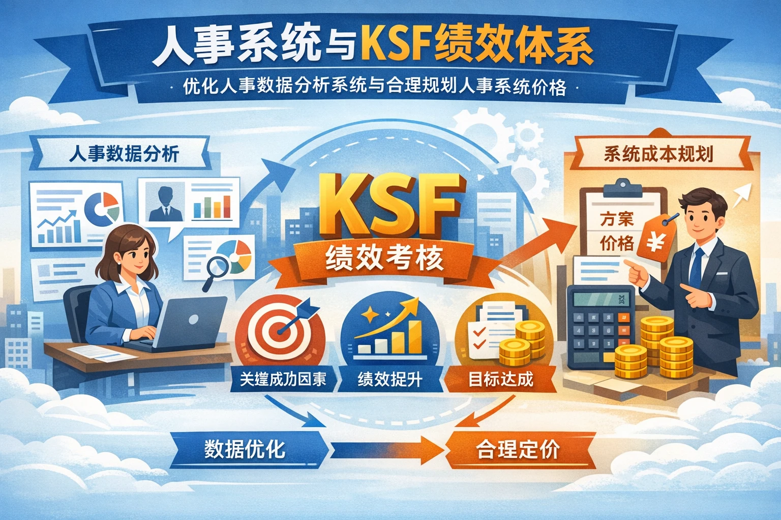 人事系统与KSF绩效体系：优化人事数据分析系统与合理规划人事系统价格