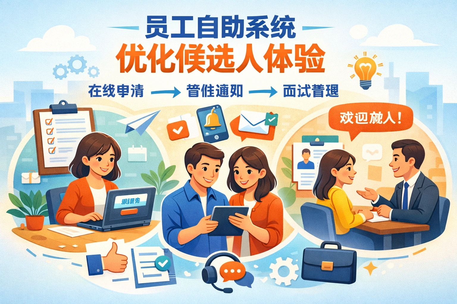 员工自助系统优化候选人体验