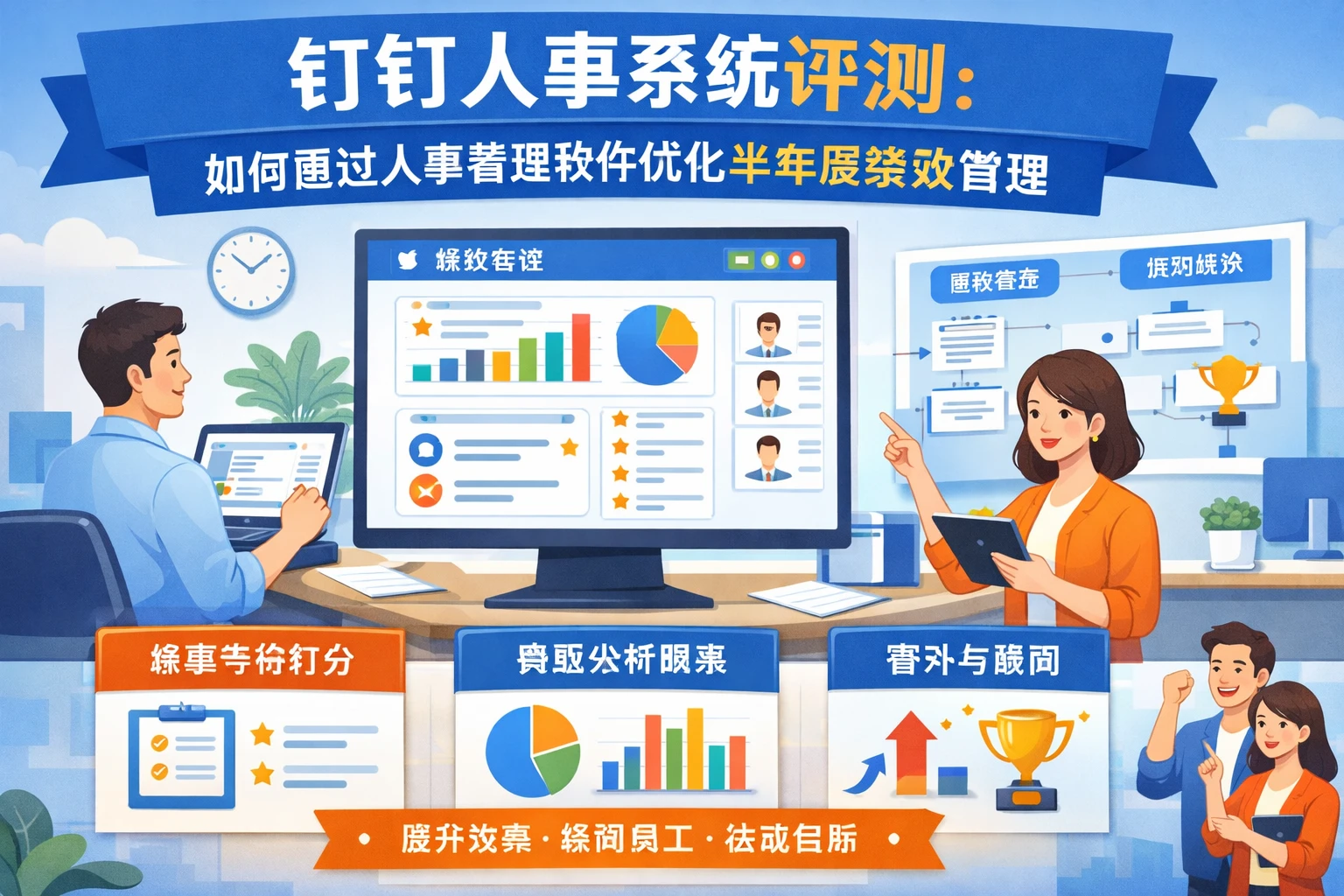 钉钉人事系统评测：如何通过人事管理软件优化半年度绩效管理