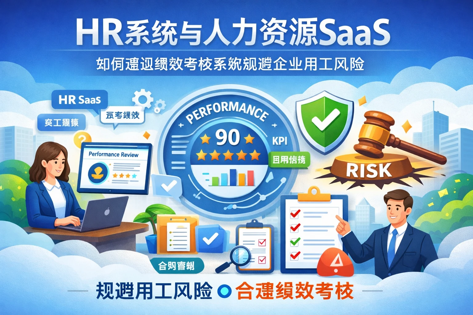HR系统与人力资源SaaS如何通过绩效考核系统规避企业用工风险