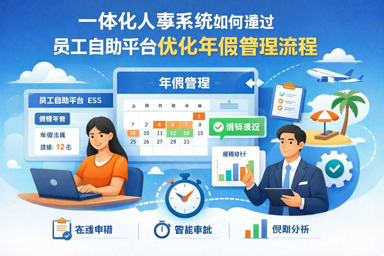 一体化人事系统如何通过员工自助平台优化年假管理流程