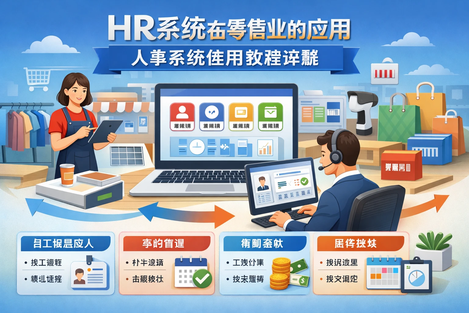 HR系统在零售业的应用与人事系统使用教程详解