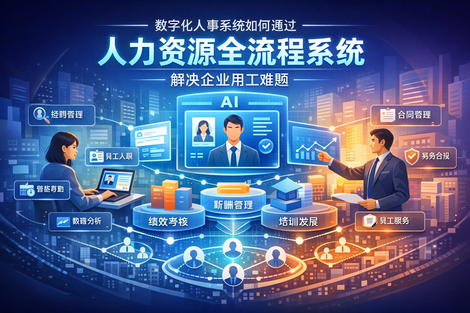 数字化人事系统如何通过人力资源全流程系统解决企业用工难题