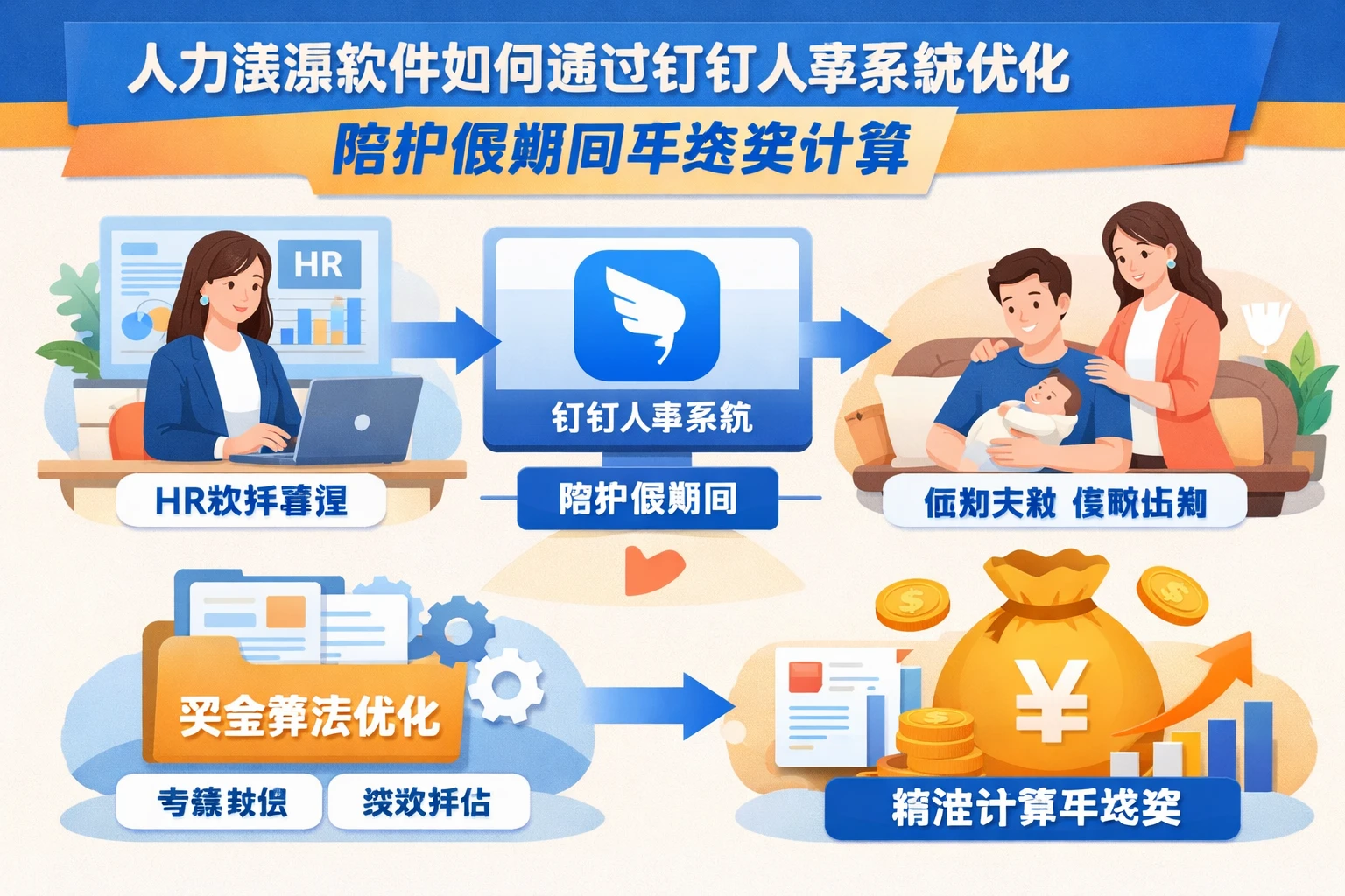 人力资源软件如何通过钉钉人事系统优化陪护假期间年终奖计算