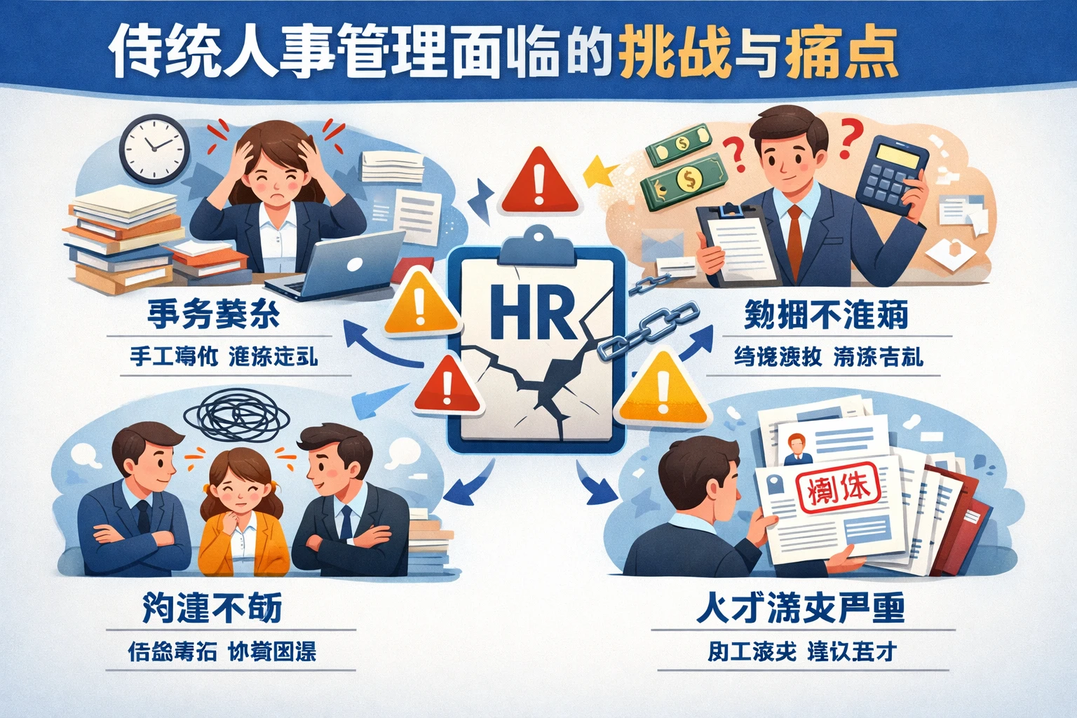 传统人事管理面临的挑战与痛点