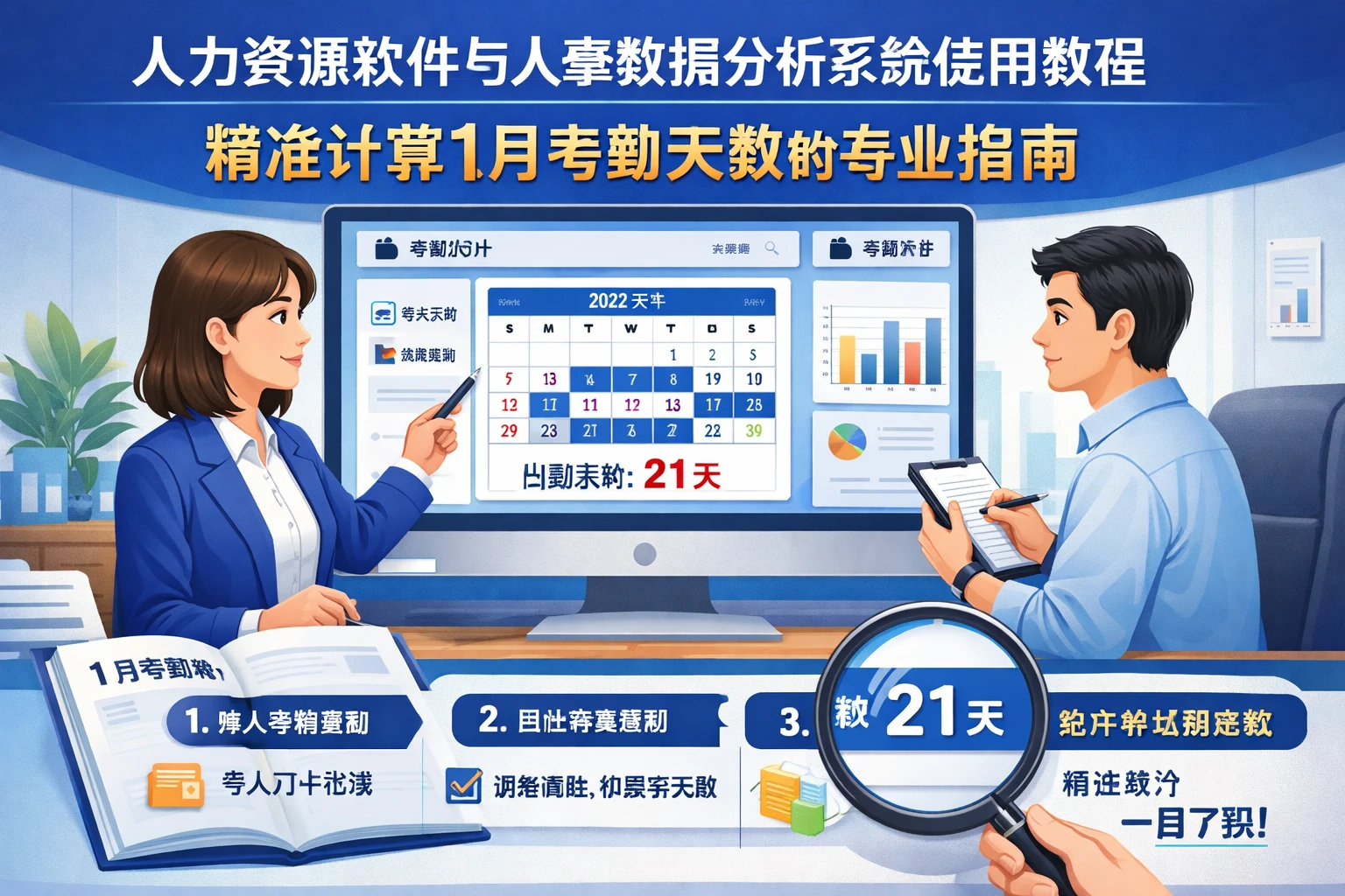 人力资源软件与人事数据分析系统使用教程:精准计算1月考勤天数的专业指南