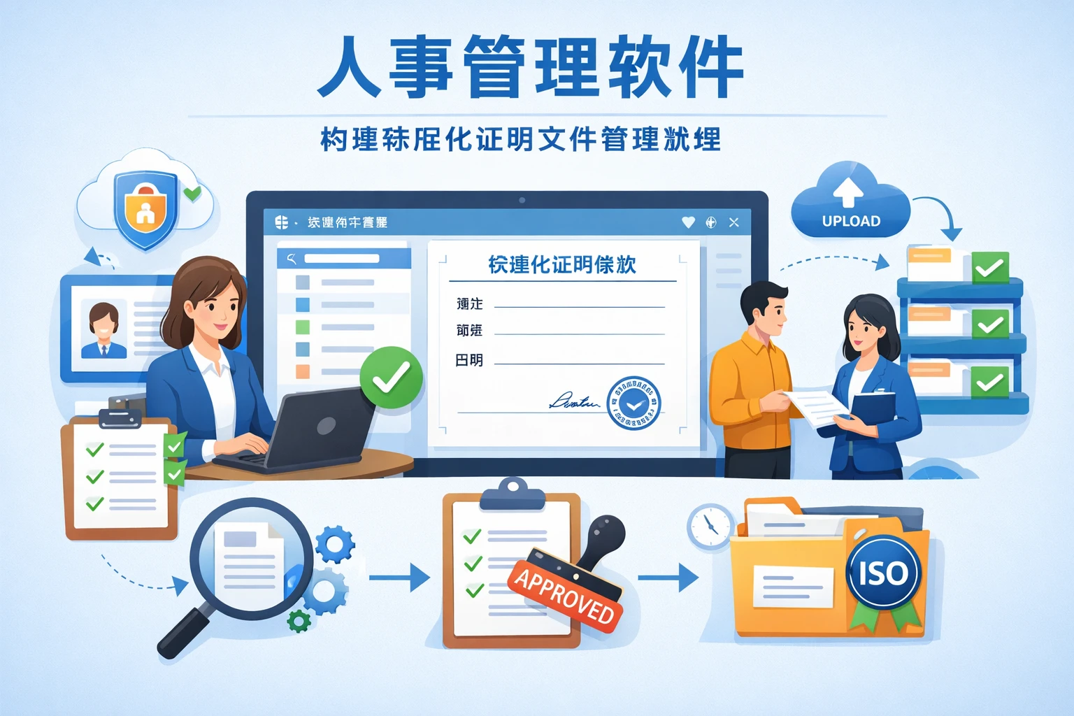 人事管理软件:构建标准化证明文件管理流程