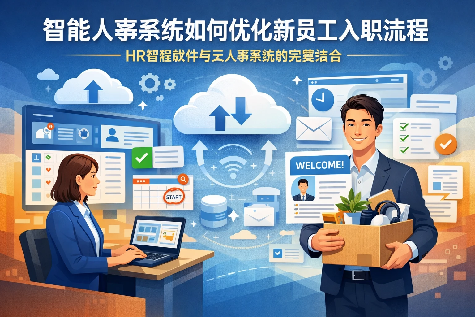 智能人事系统如何优化新员工入职流程:HR管理软件与云人事系统的完美结合