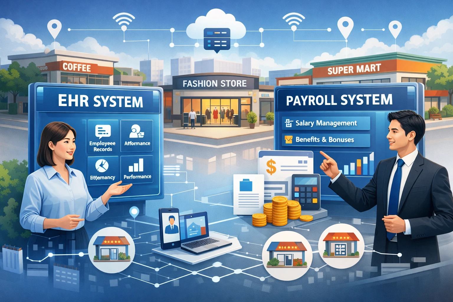 优化企业人力资源管理的EHR系统与薪酬管理系统在连锁门店的应用
