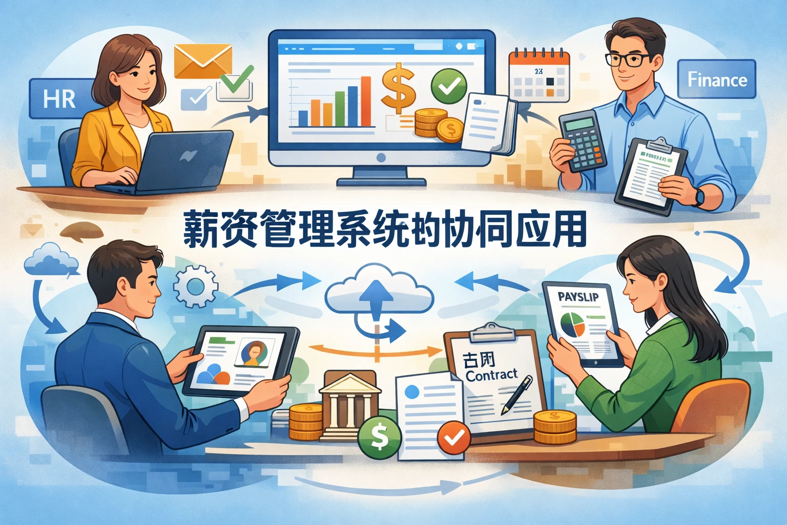 薪资管理系统的协同应用