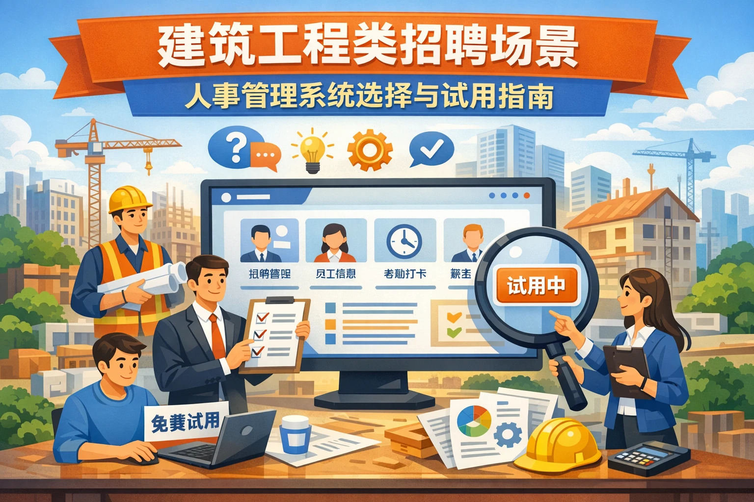 建筑工程类招聘场景下的人事管理系统选择与试用指南