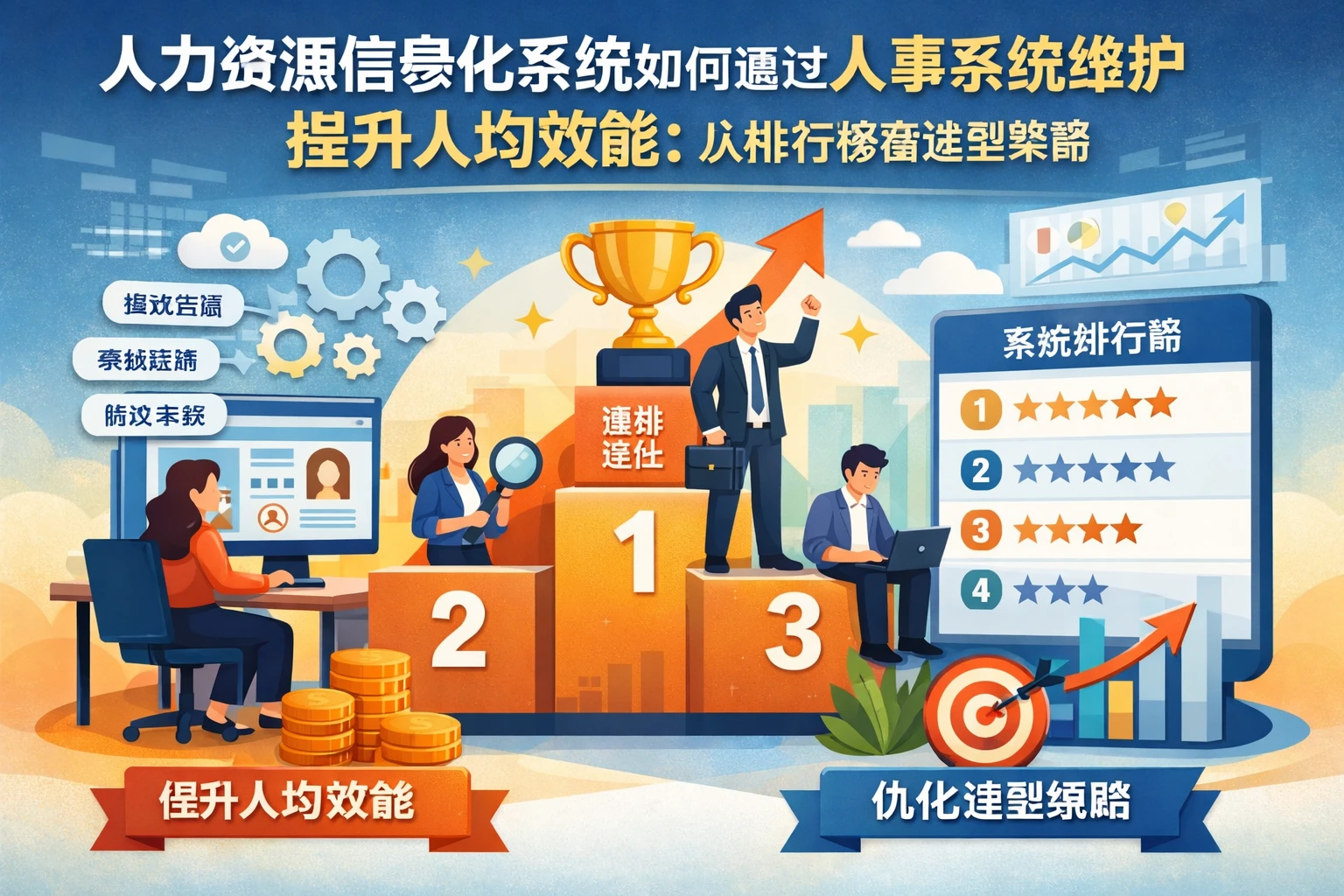 人力资源信息化系统如何通过人事系统维护提升人均效能：从排行榜看选型策略