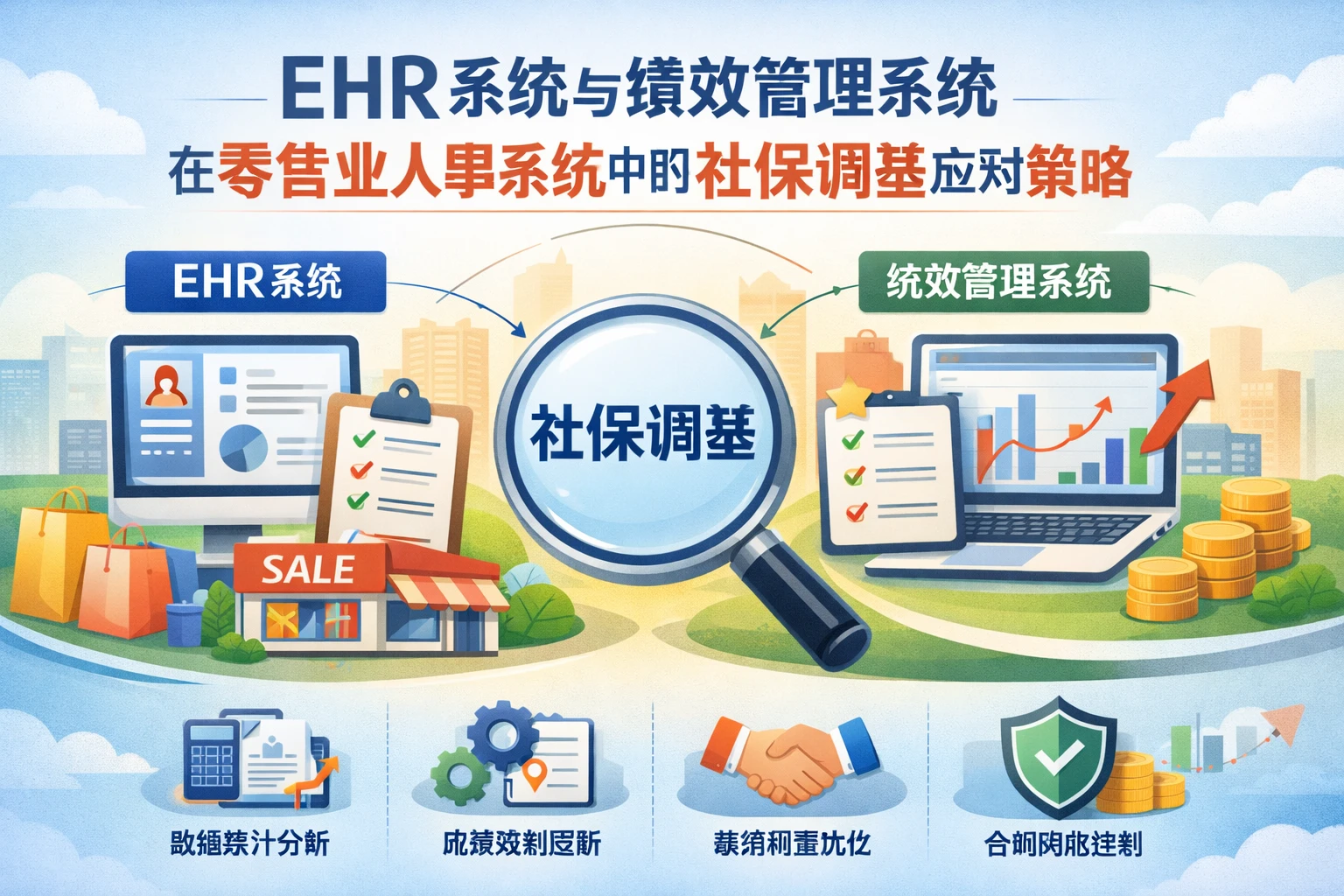 EHR系统与绩效管理系统在零售业人事系统中的社保调基应对策略