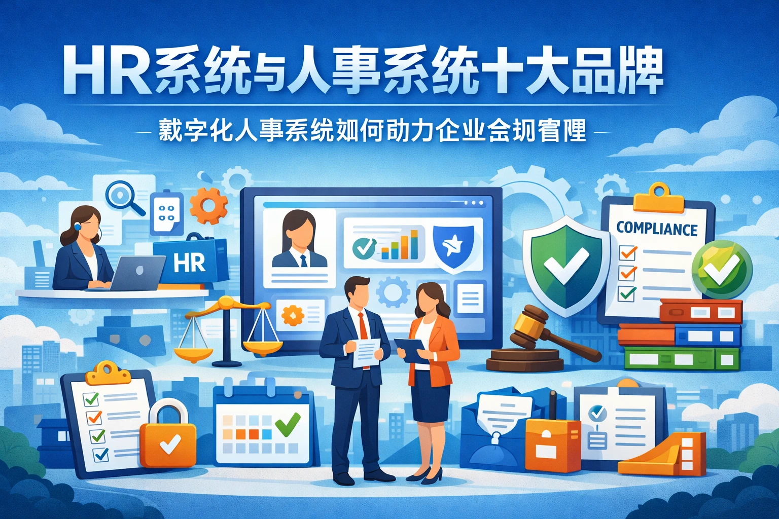 HR系统与人事系统十大品牌：数字化人事系统如何助力企业合规管理