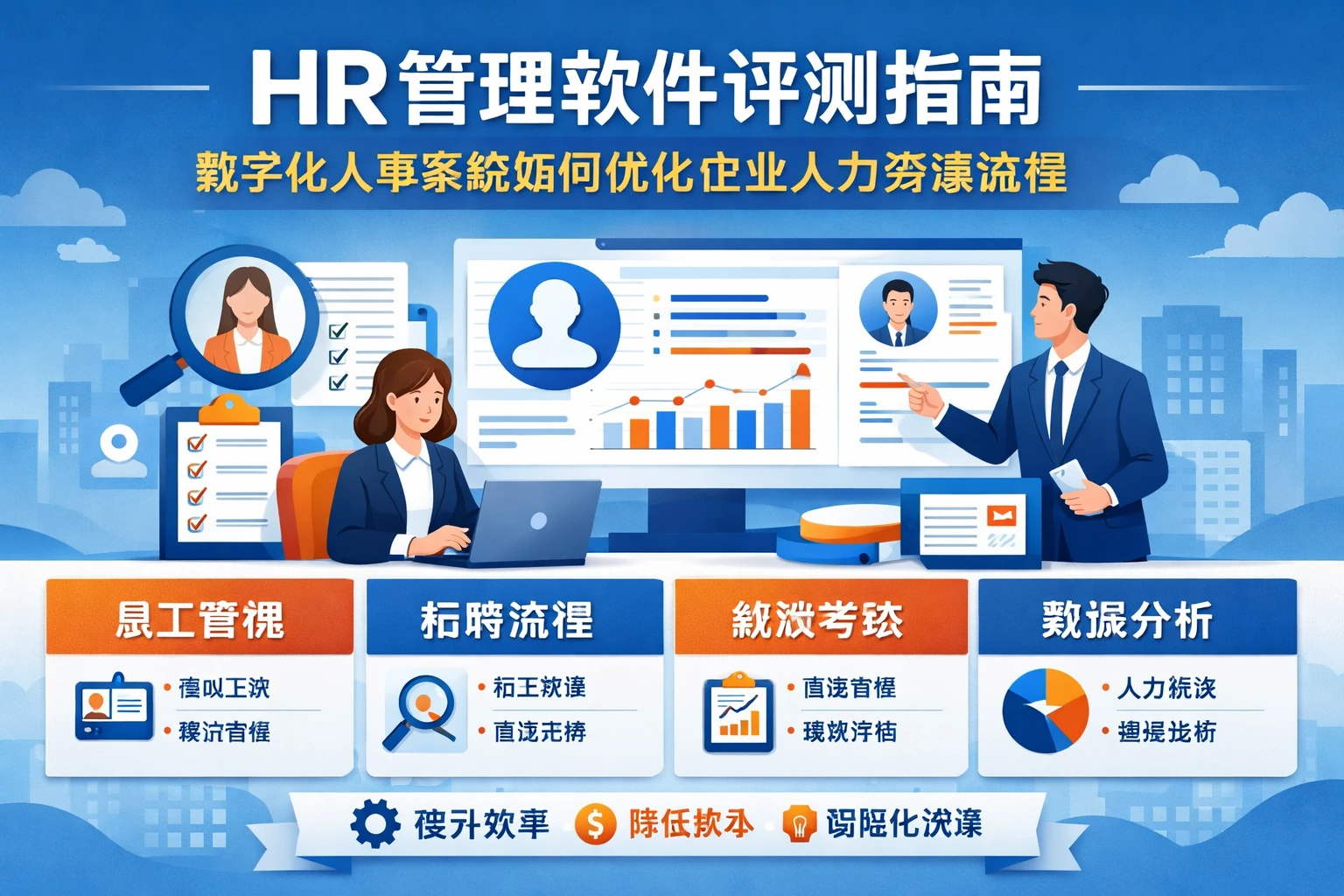HR管理软件评测指南:数字化人事系统如何优化企业人力资源流程