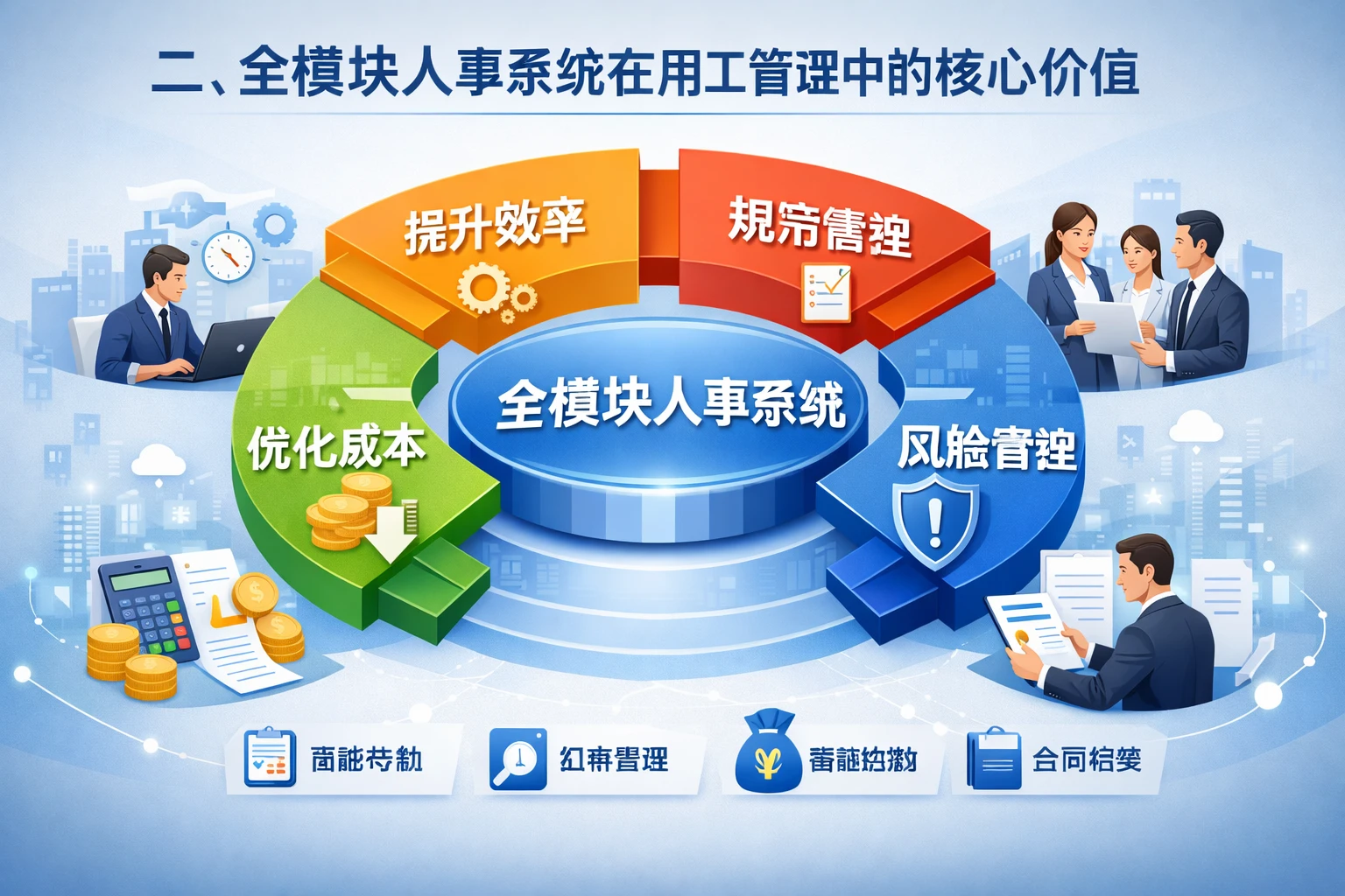 二、全模块人事系统在用工管理中的核心价值