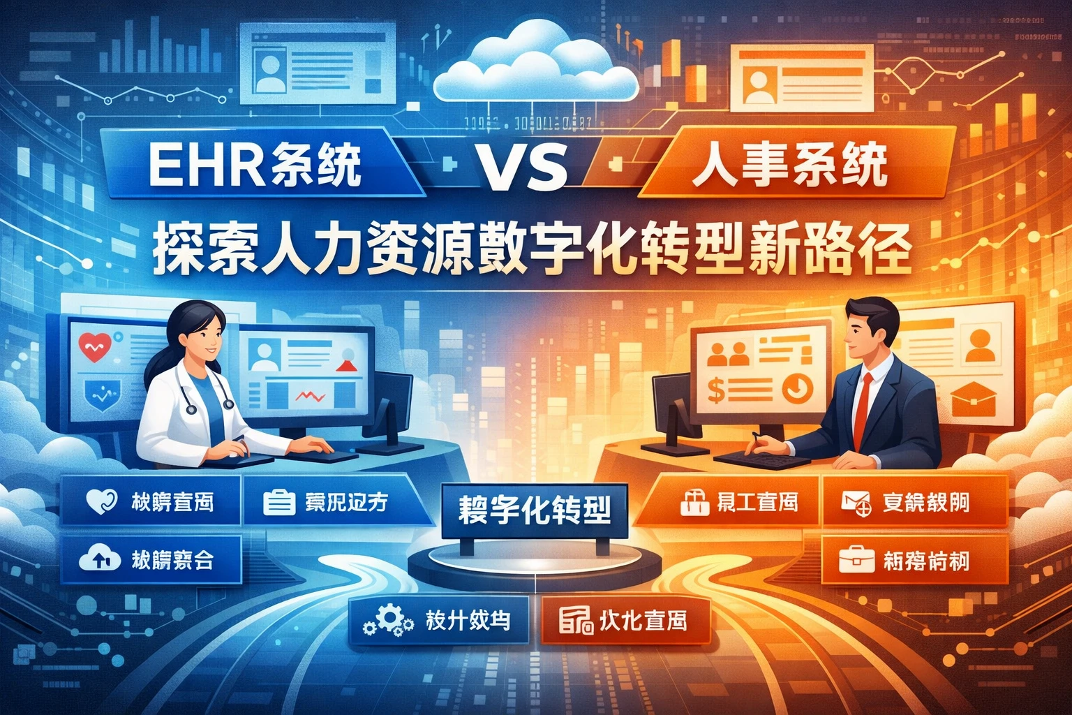 EHR系统与人事系统对比：探索人力资源数字化转型新路径