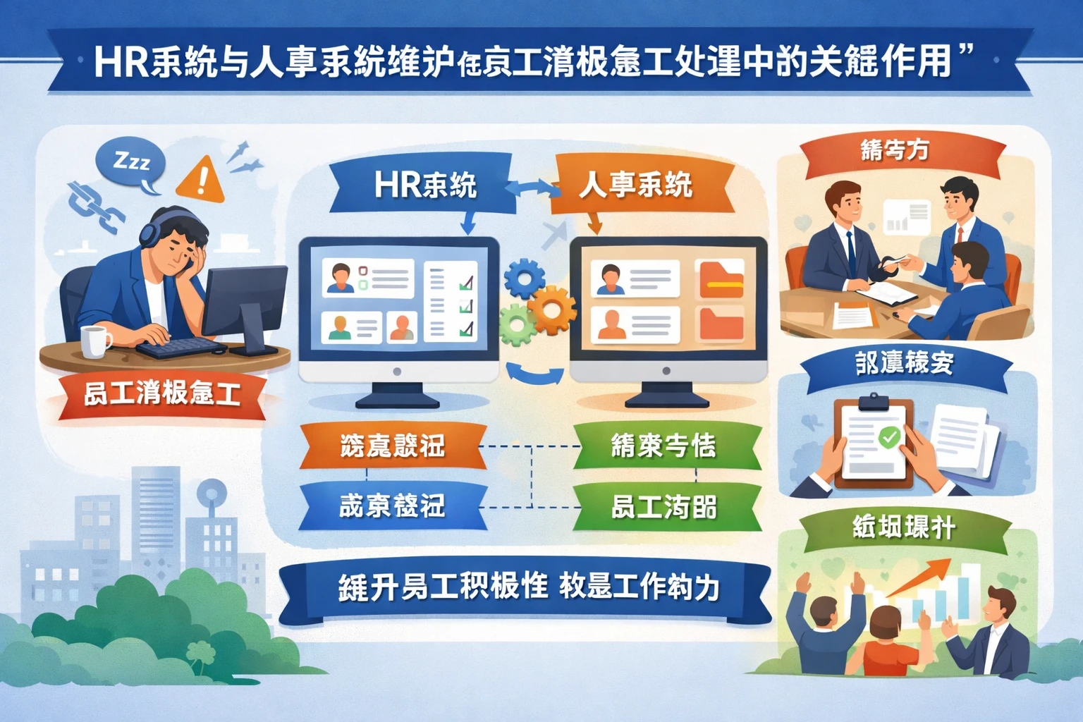 HR系统与人事系统维护在员工消极怠工处理中的关键作用