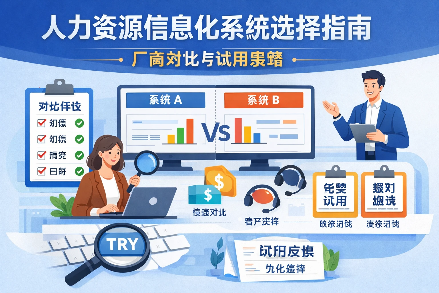 人力资源信息化系统选择指南：厂商对比与试用策略