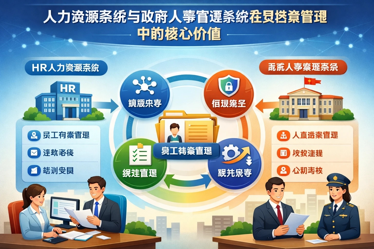 人力资源系统与政府人事管理系统在员工档案管理中的核心价值