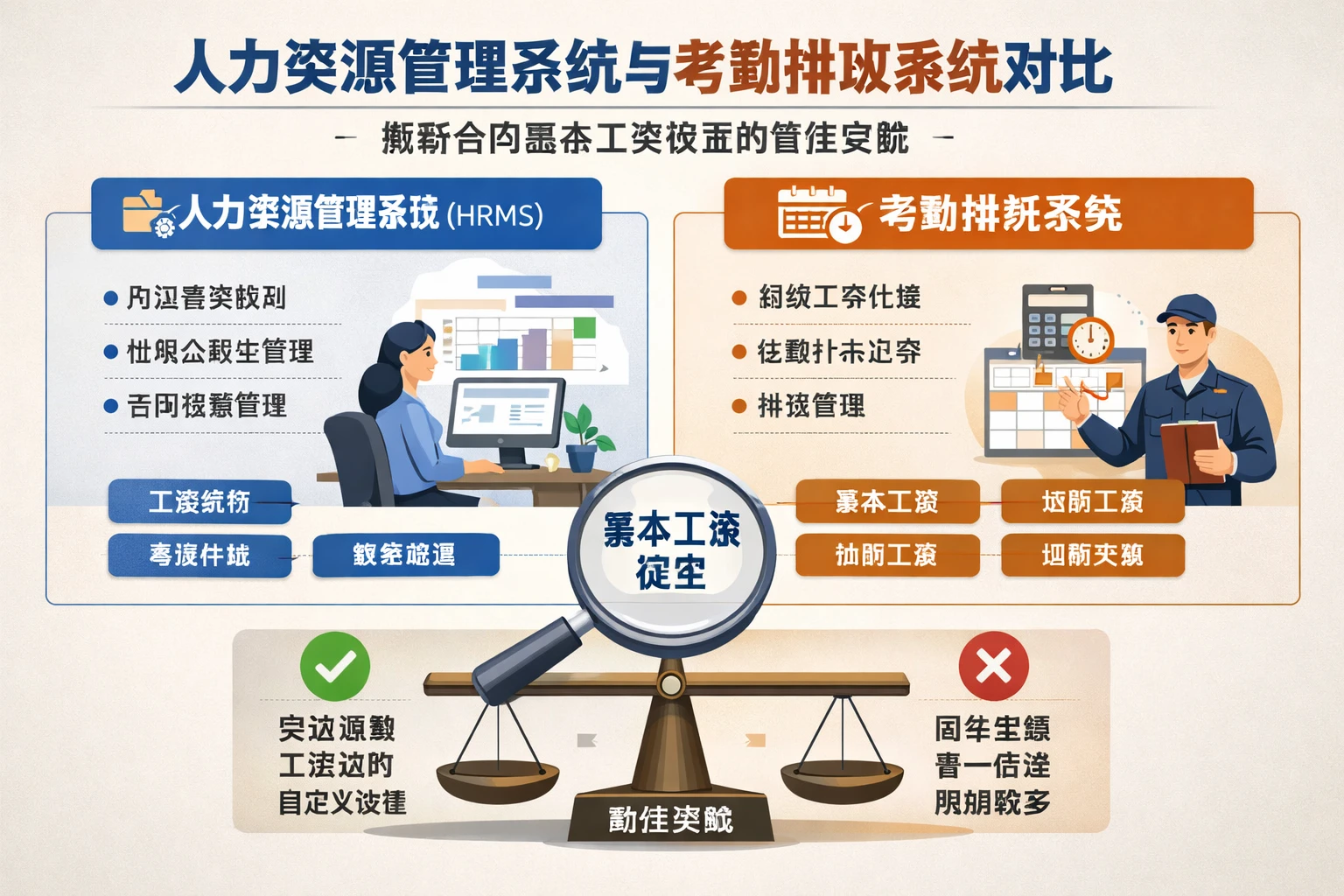 人力资源管理系统与考勤排班系统对比：解析合同基本工资设置的最佳实践