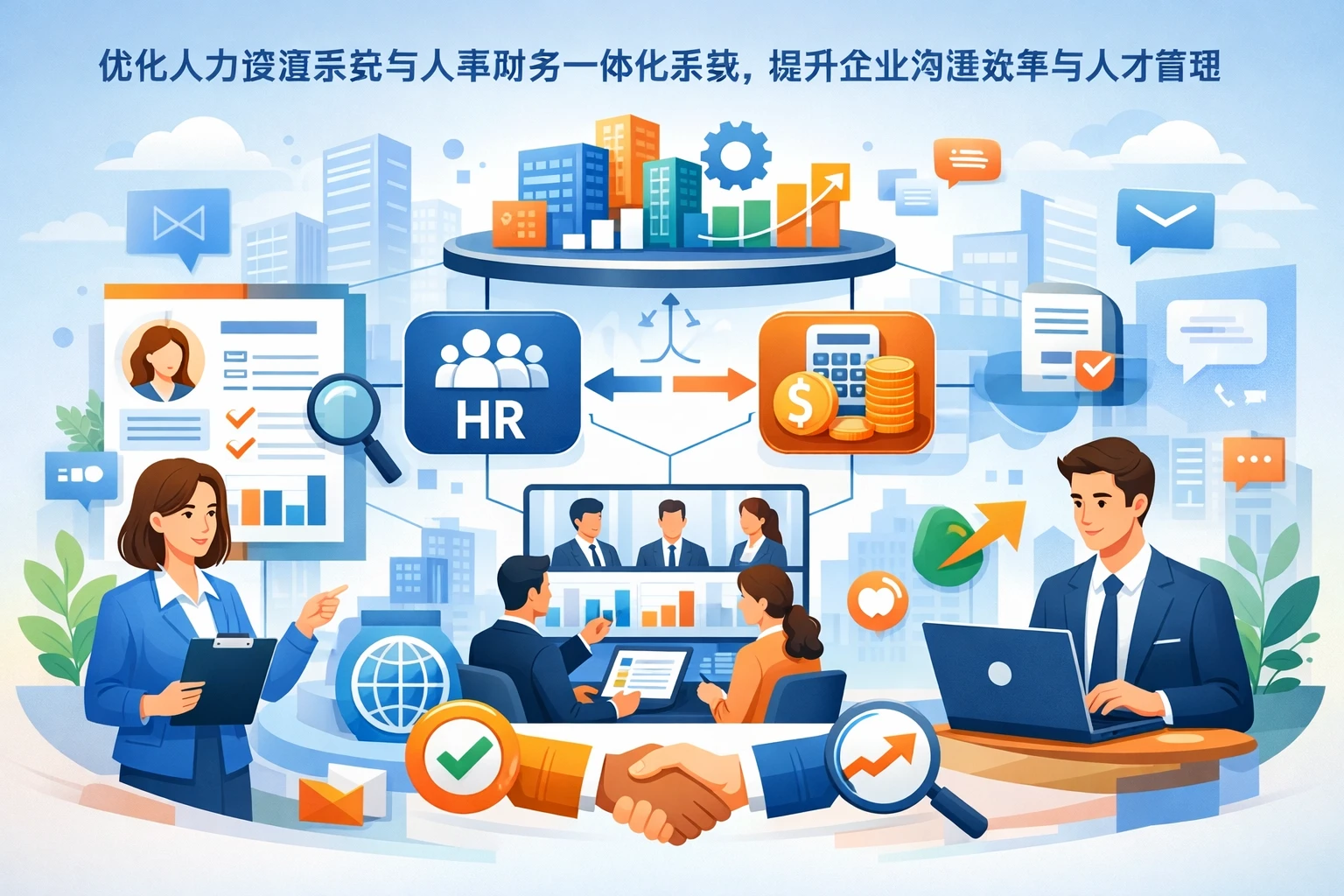 优化人力资源系统与人事财务一体化系统,提升企业沟通效率与人才管理