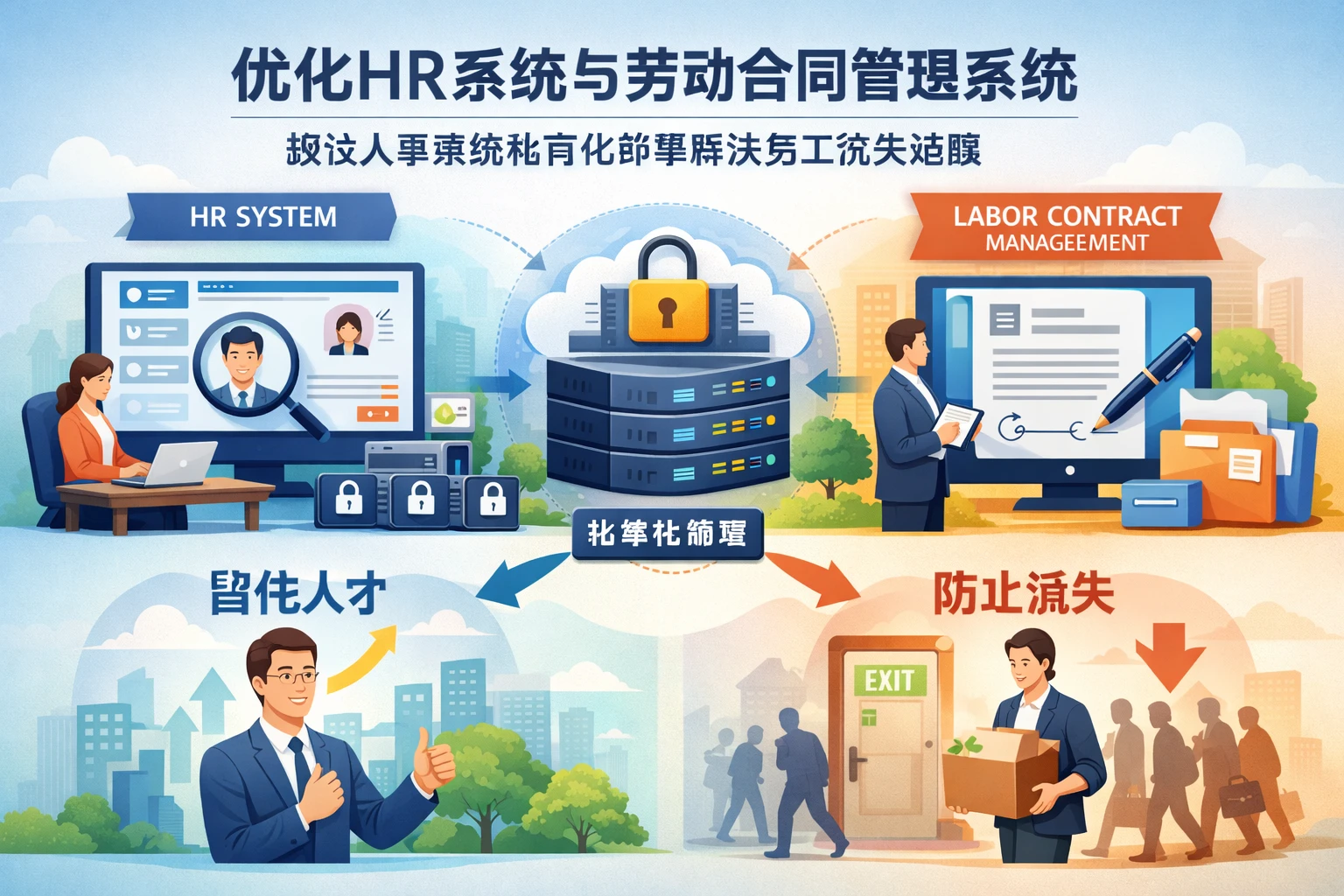 优化HR系统与劳动合同管理系统：通过人事系统私有化部署解决员工流失难题