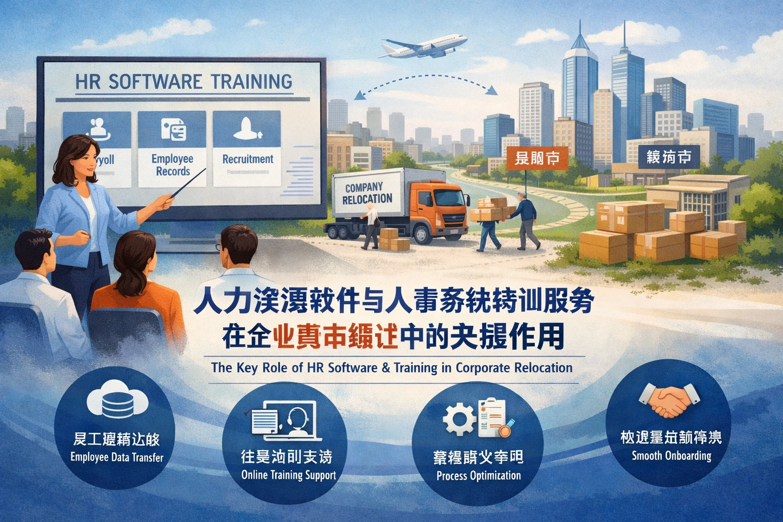 人力资源软件与人事系统培训服务在企业跨市搬迁中的关键作用