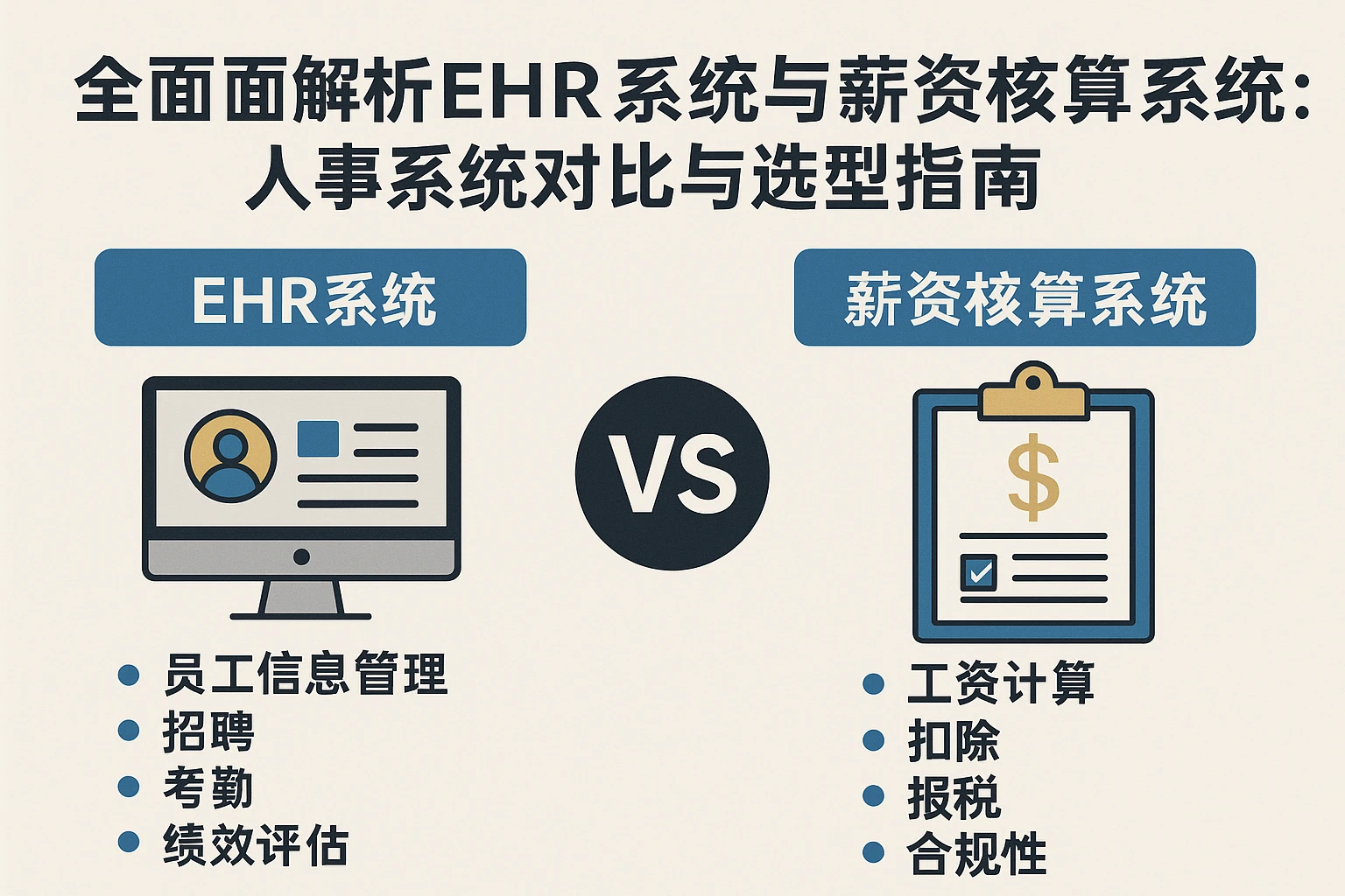 全面解析EHR系统与薪资核算系统:人事系统对比与选型指南