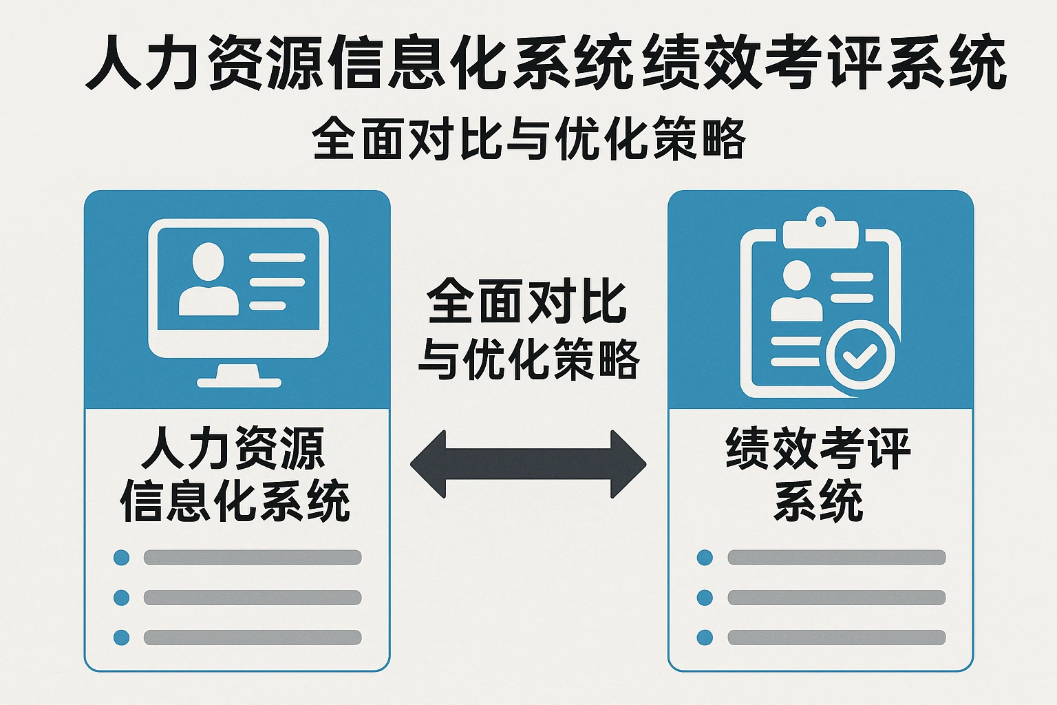 人力资源信息化系统与绩效考评系统：全面对比与优化策略