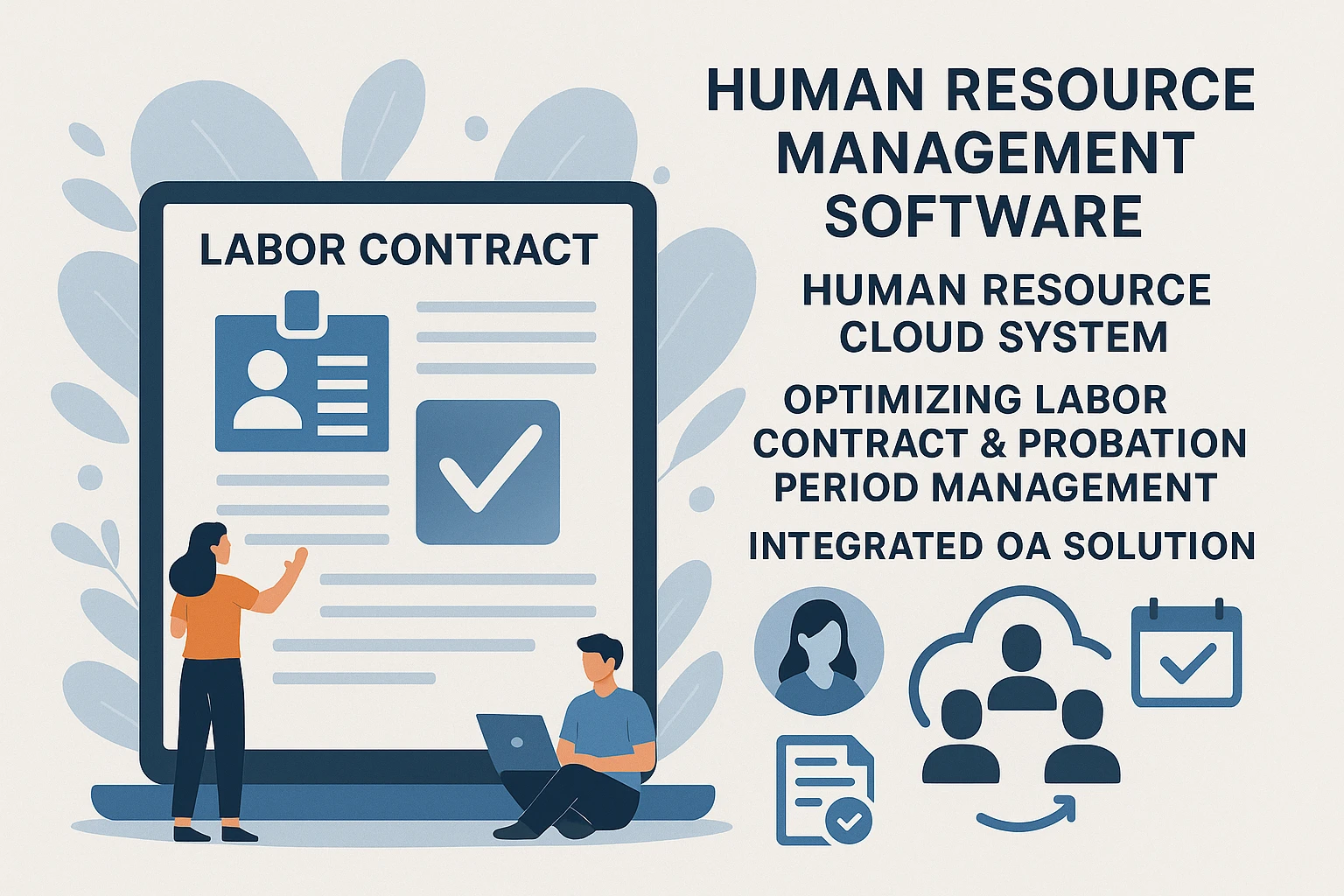 人事管理软件与人力资源云系统:优化劳动合同与试用期管理的OA一体化解决方案