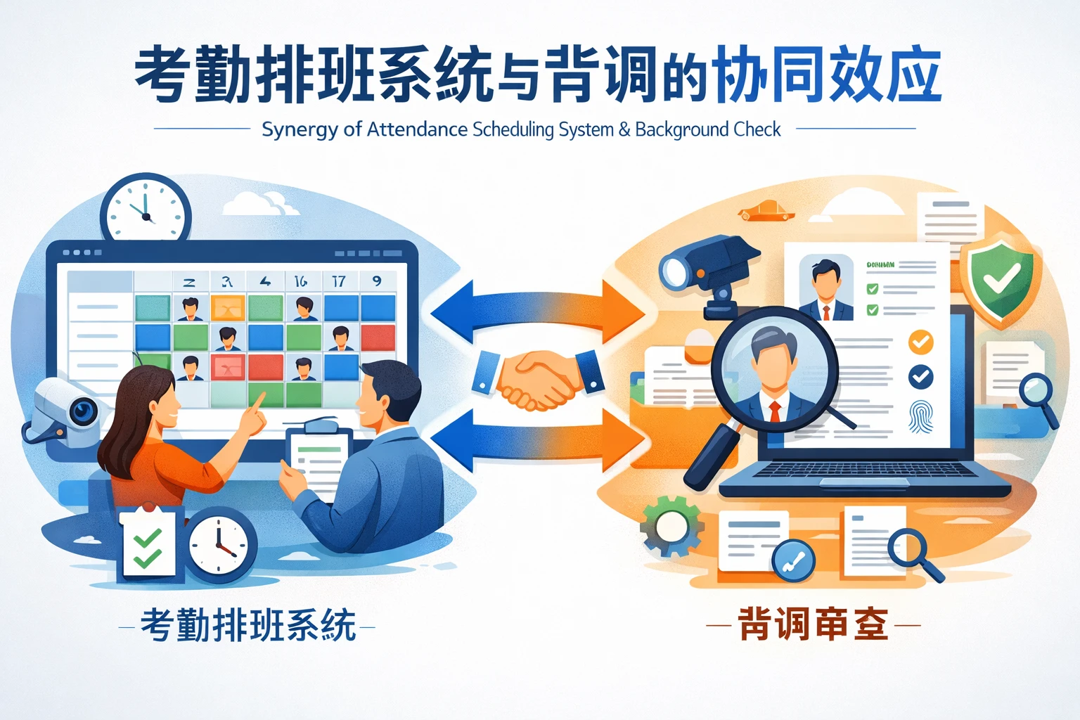 考勤排班系统与背调的协同效应