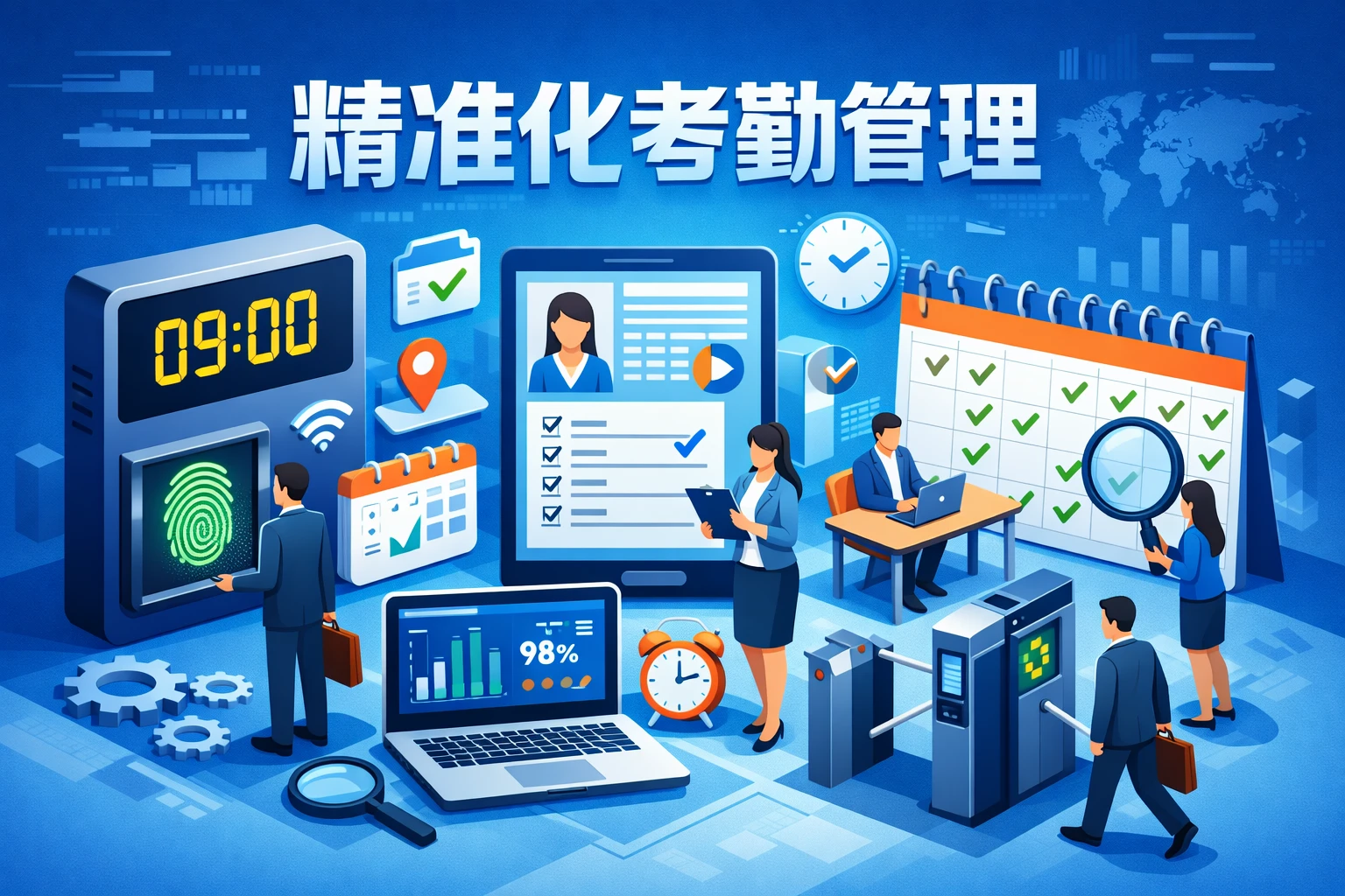 精准化考勤管理