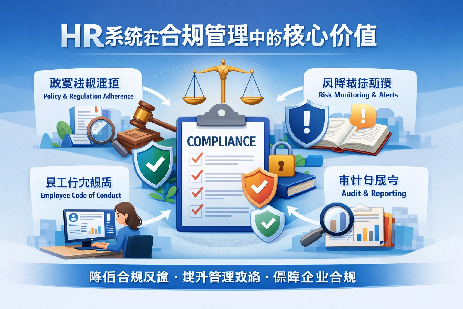 HR系统在合规管理中的核心价值