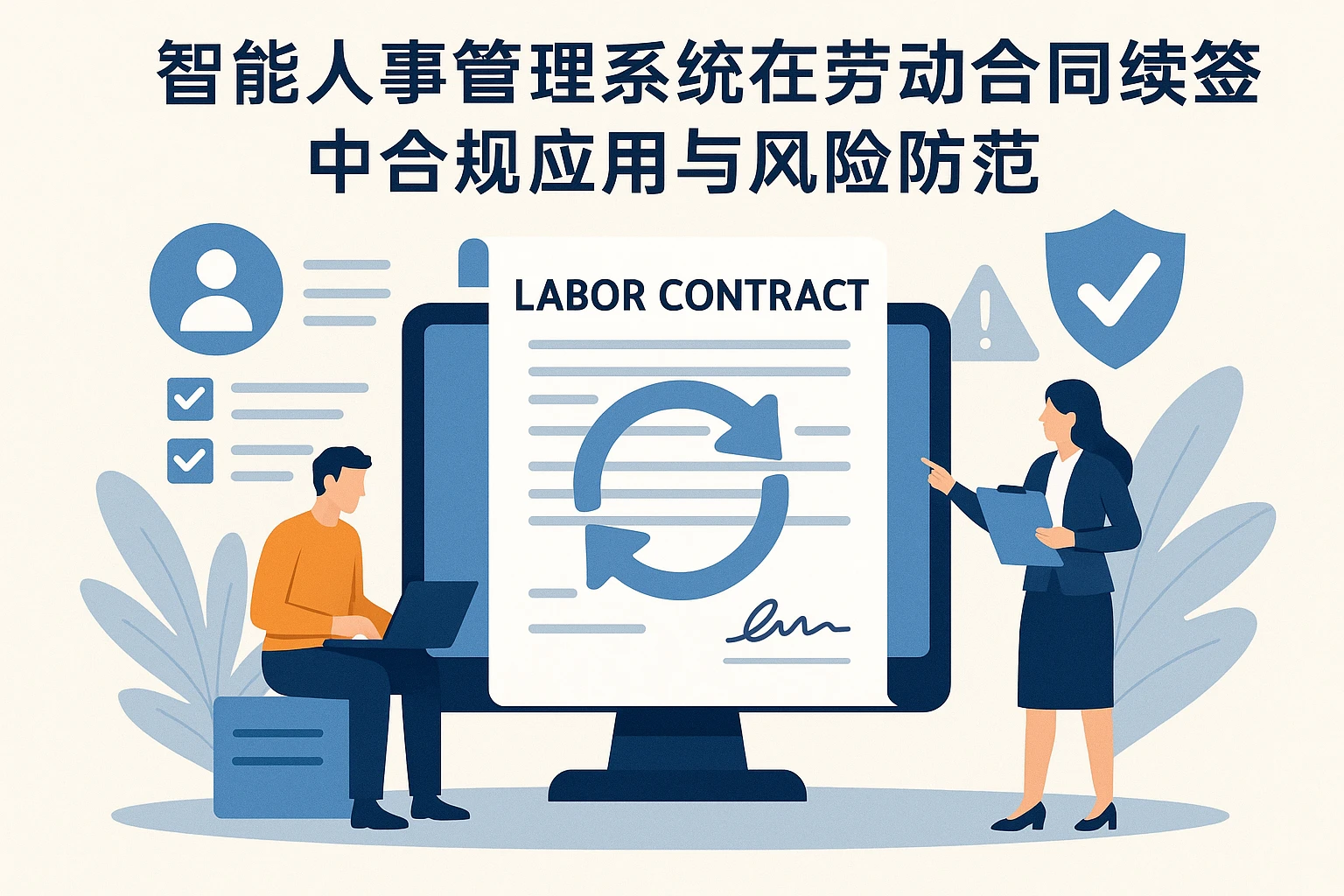 智能人事管理系统在劳动合同续签中的合规应用与风险防范