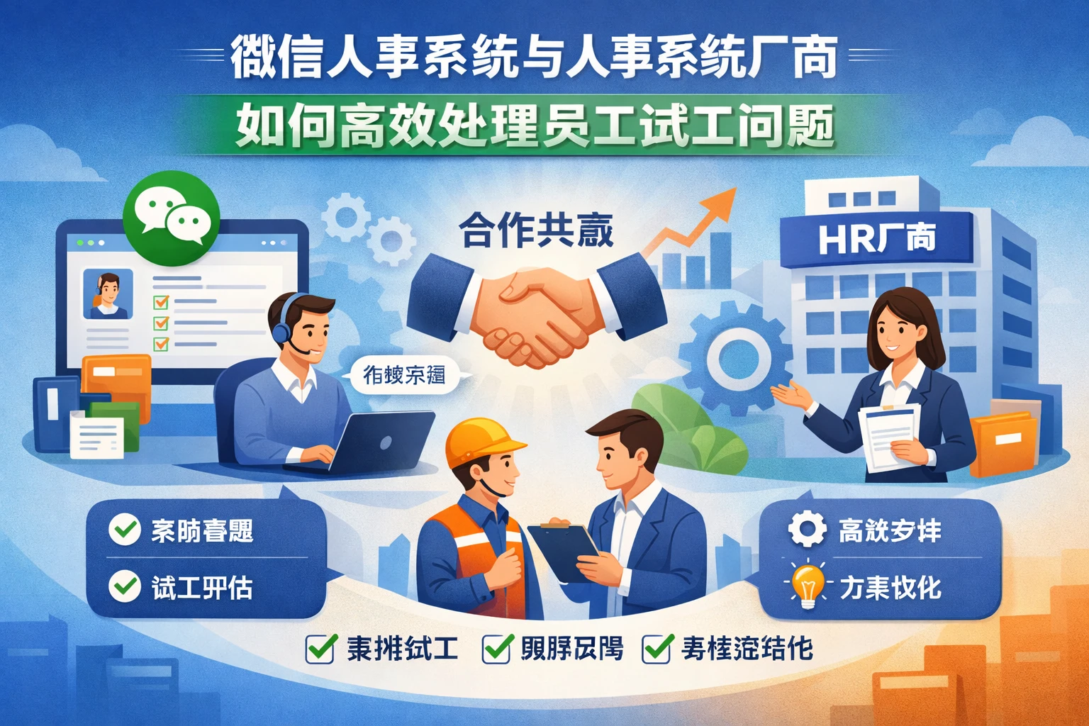 微信人事系统与人事系统厂商如何高效处理员工试工问题