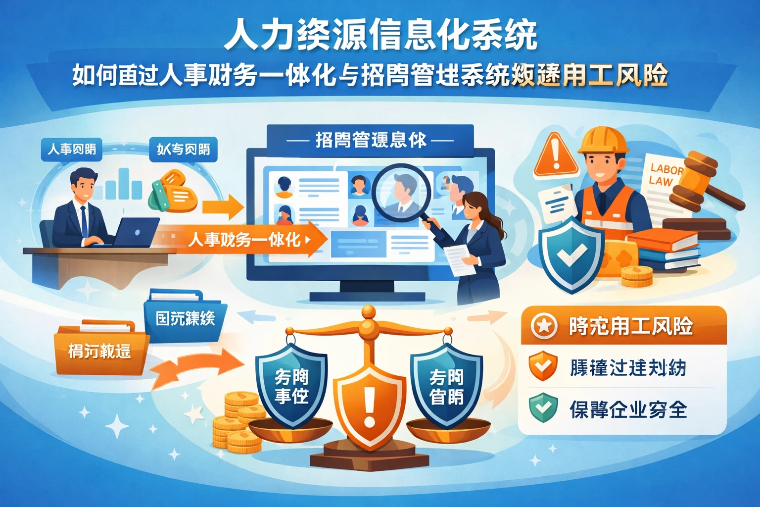 人力资源信息化系统如何通过人事财务一体化与招聘管理系统规避用工风险