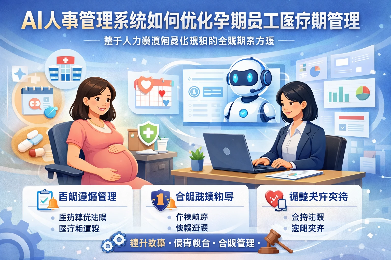 AI人事管理系统如何优化孕期员工医疗期管理——基于人力资源信息化系统的合规解决方案