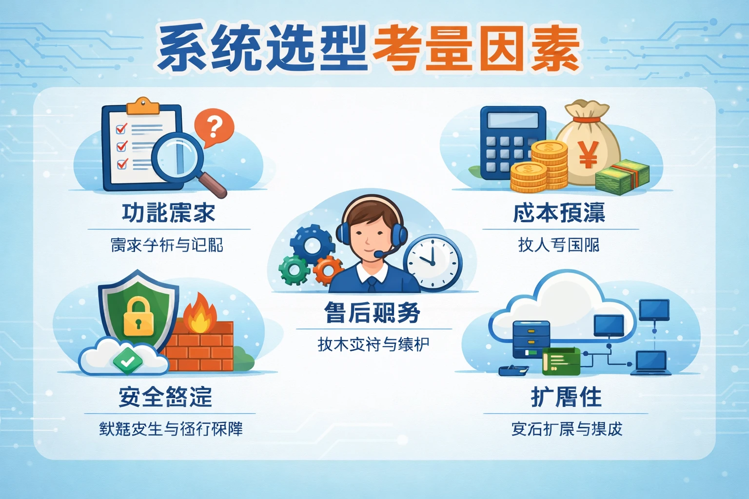 系统选型考量因素