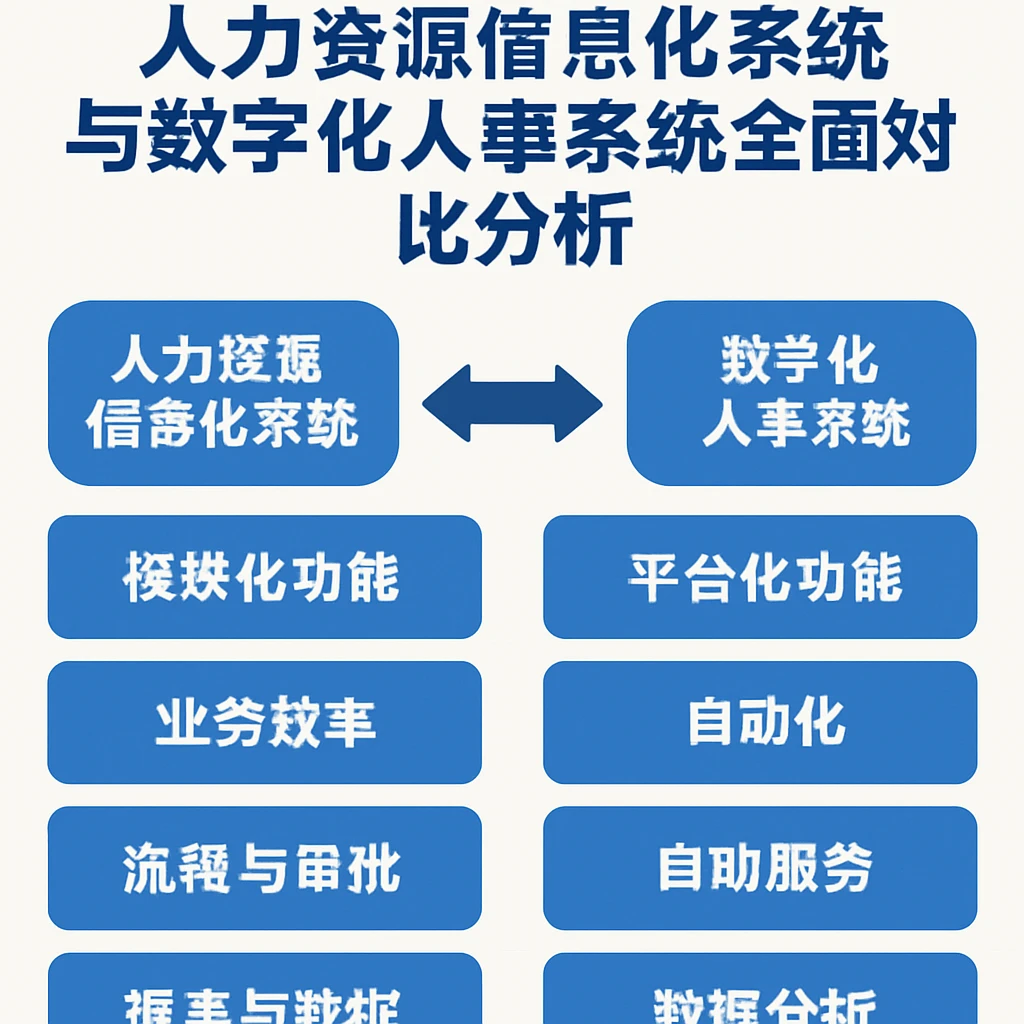 人力资源信息化系统与数字化人事系统全面对比分析