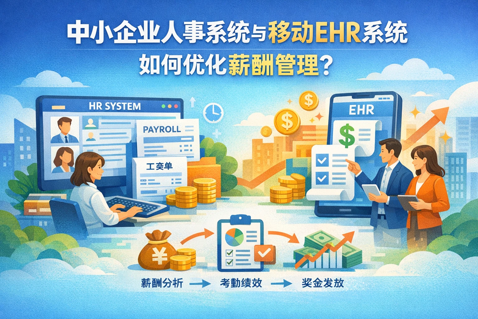 中小企业人事系统与移动EHR系统如何优化薪酬管理