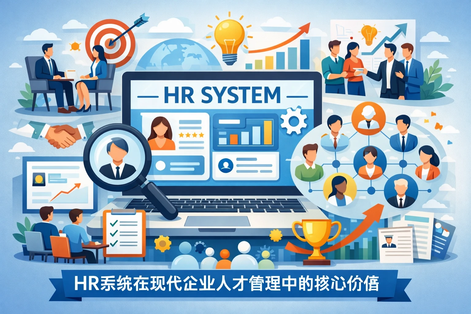 HR系统在现代企业人才管理中的核心价值