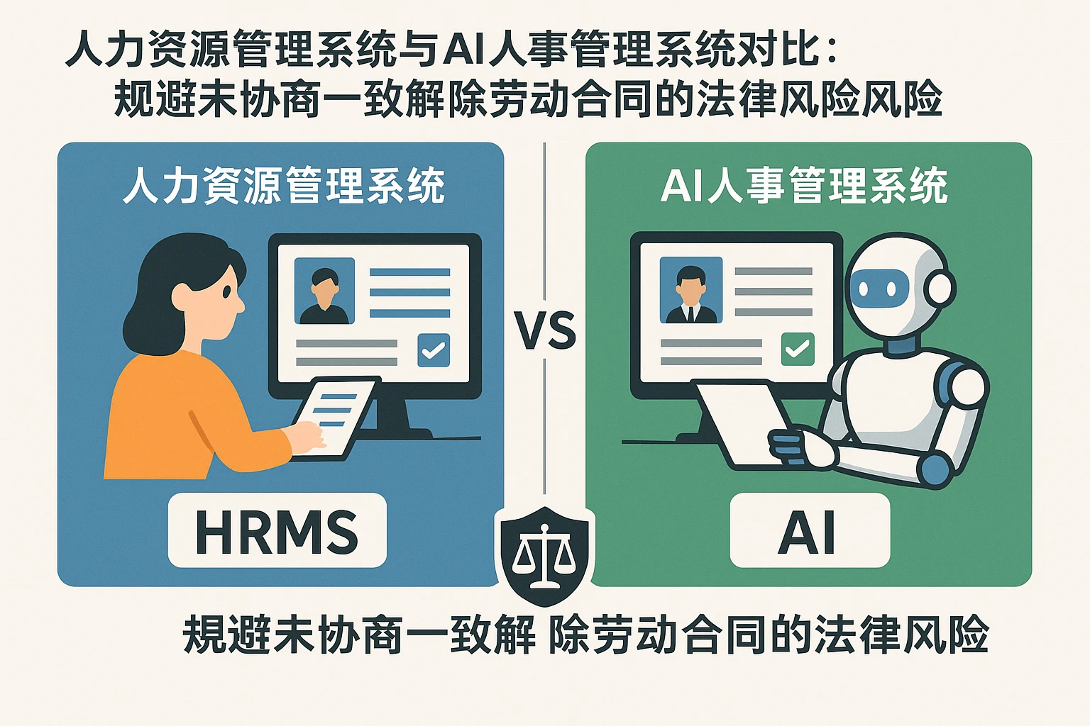 人力资源管理系统与AI人事管理系统对比：规避未协商一致解除劳动合同的法律风险