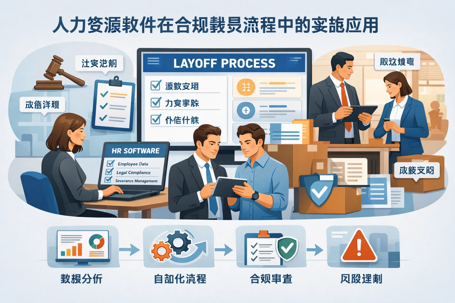 人力资源软件在合规裁员流程中的实施应用