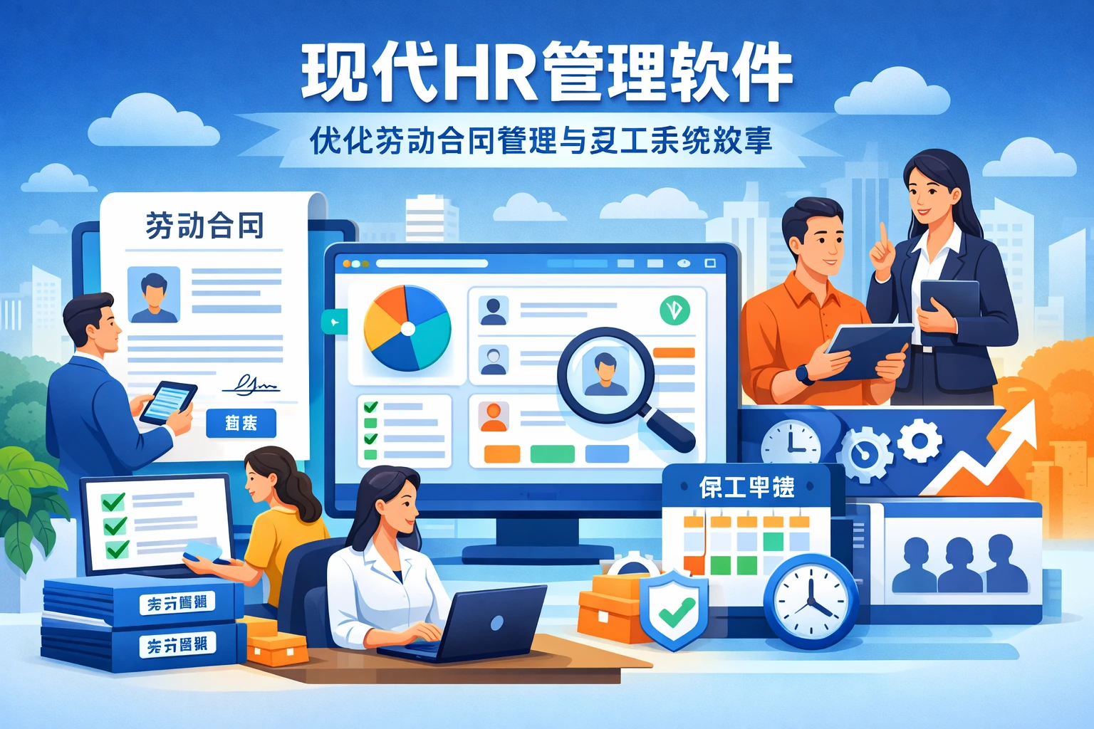 现代HR管理软件如何优化劳动合同管理与员工系统效率