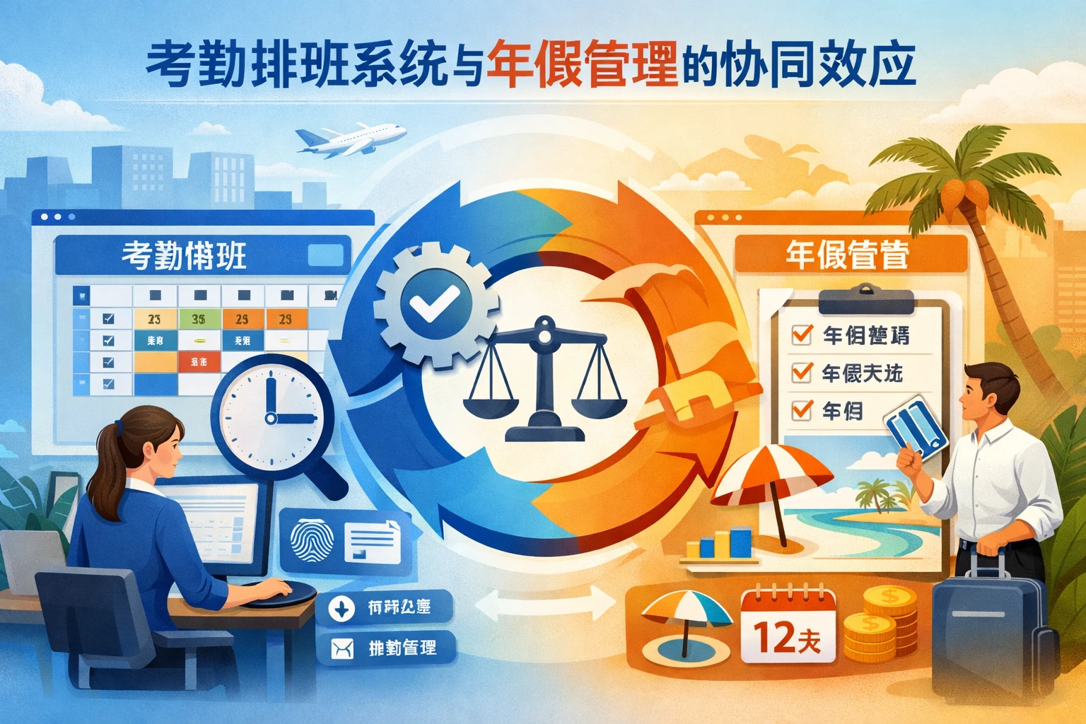 考勤排班系统与年假管理的协同效应