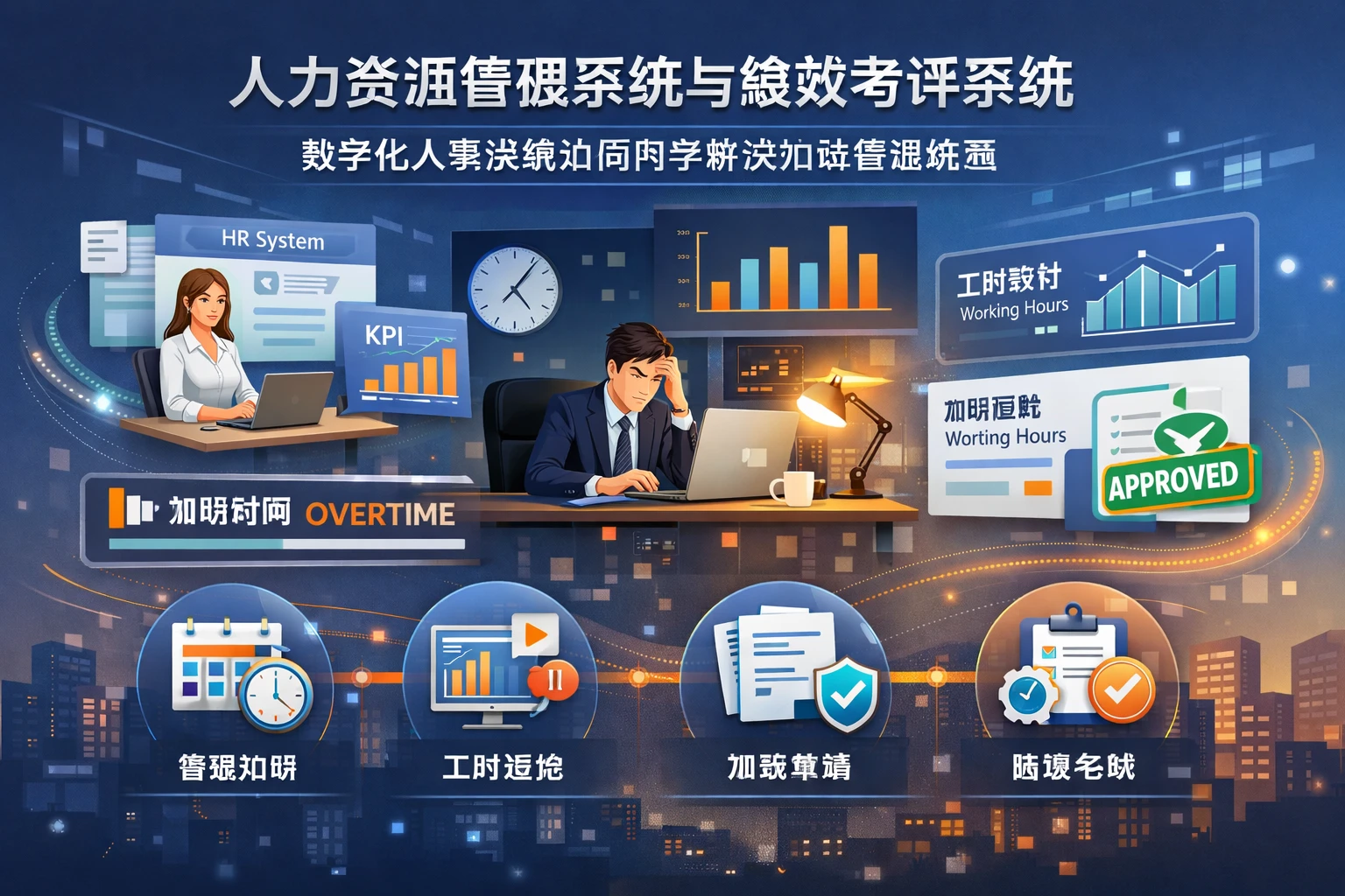人力资源管理系统与绩效考评系统:数字化人事系统如何科学解决加班管理难题
