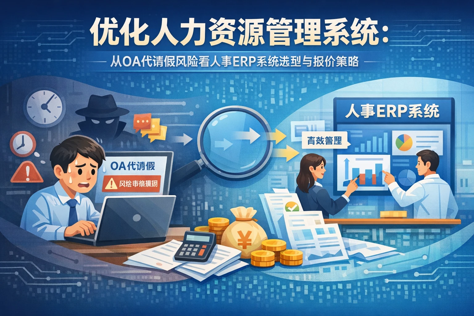 优化人力资源管理系统：从OA代请假风险看人事ERP系统选型与报价策略