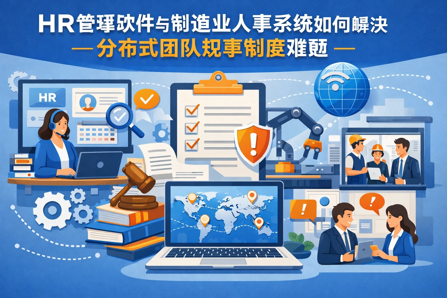 HR管理软件与制造业人事系统如何解决分布式团队规章制度***难题