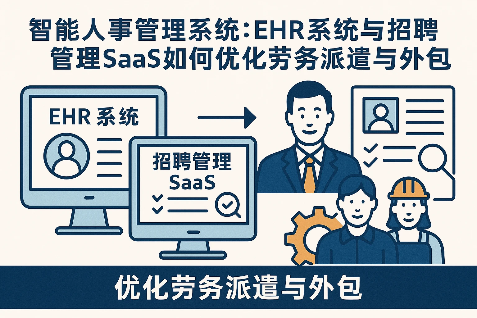智能人事管理系统:EHR系统与招聘管理SaaS如何优化劳务派遣与外包